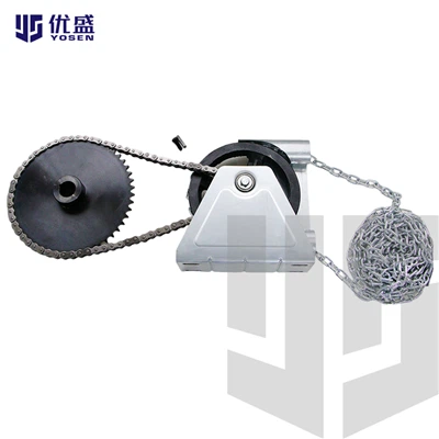 Palan à chaîne de commande de porte roulante